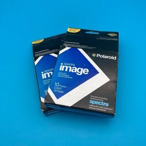 Lot of 2 Sealed Polaroid Spectra Image Instant Film 10 Photos Y2K Expired 2005
